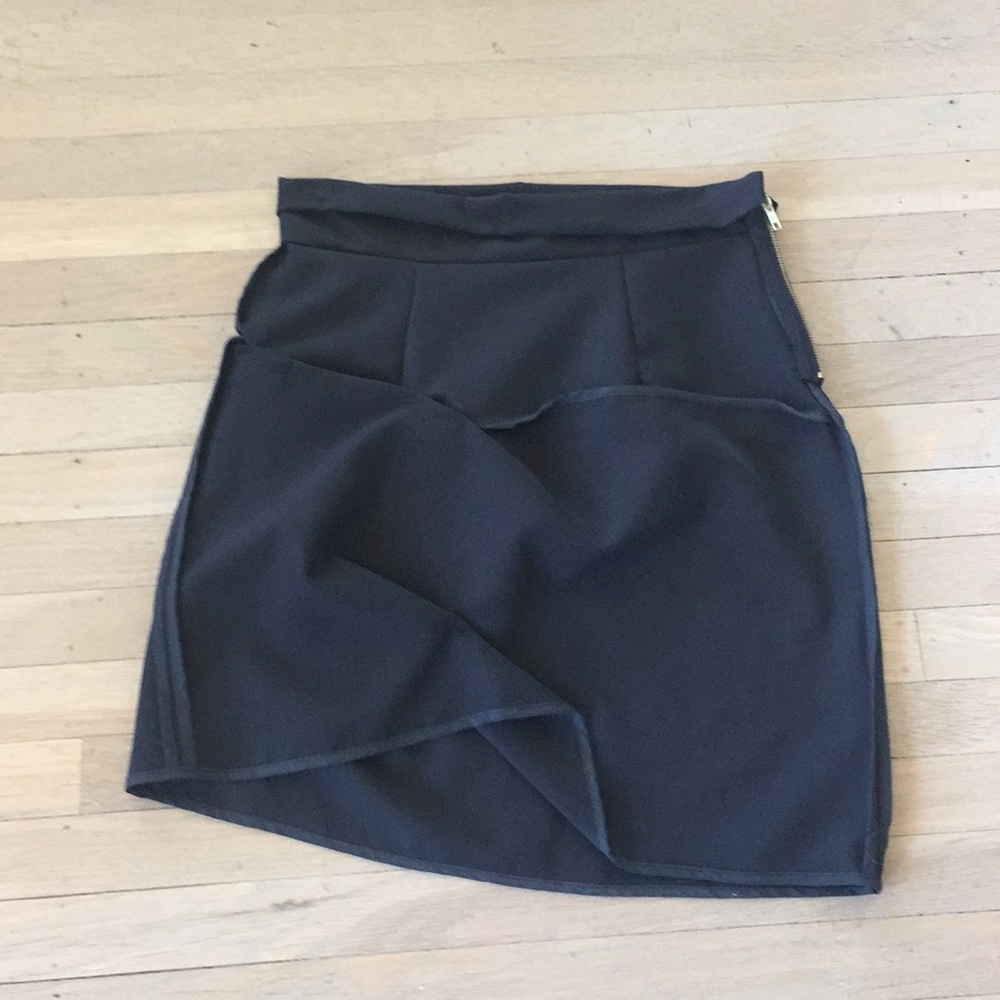 David Longshaw asymmetrically designed skirt